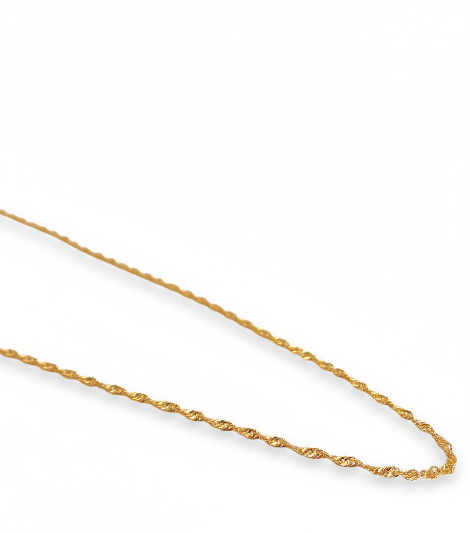 Colar Choker Singapura Banhado em Ouro 18k image 0