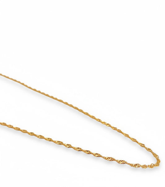 Colar Choker Singapura Banhado em Ouro 18k image 0