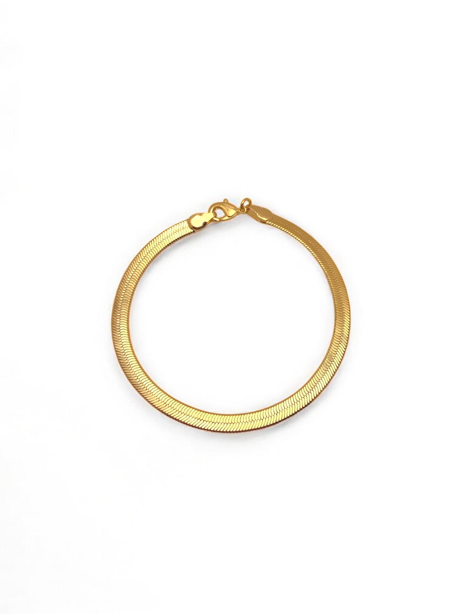 Pulseira Fita Média Banhada em Ouro 18k image 0