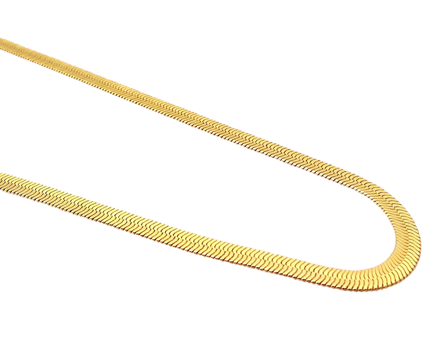 Colar Choker Fita Grossa Banhada em Ouro 18k image 0