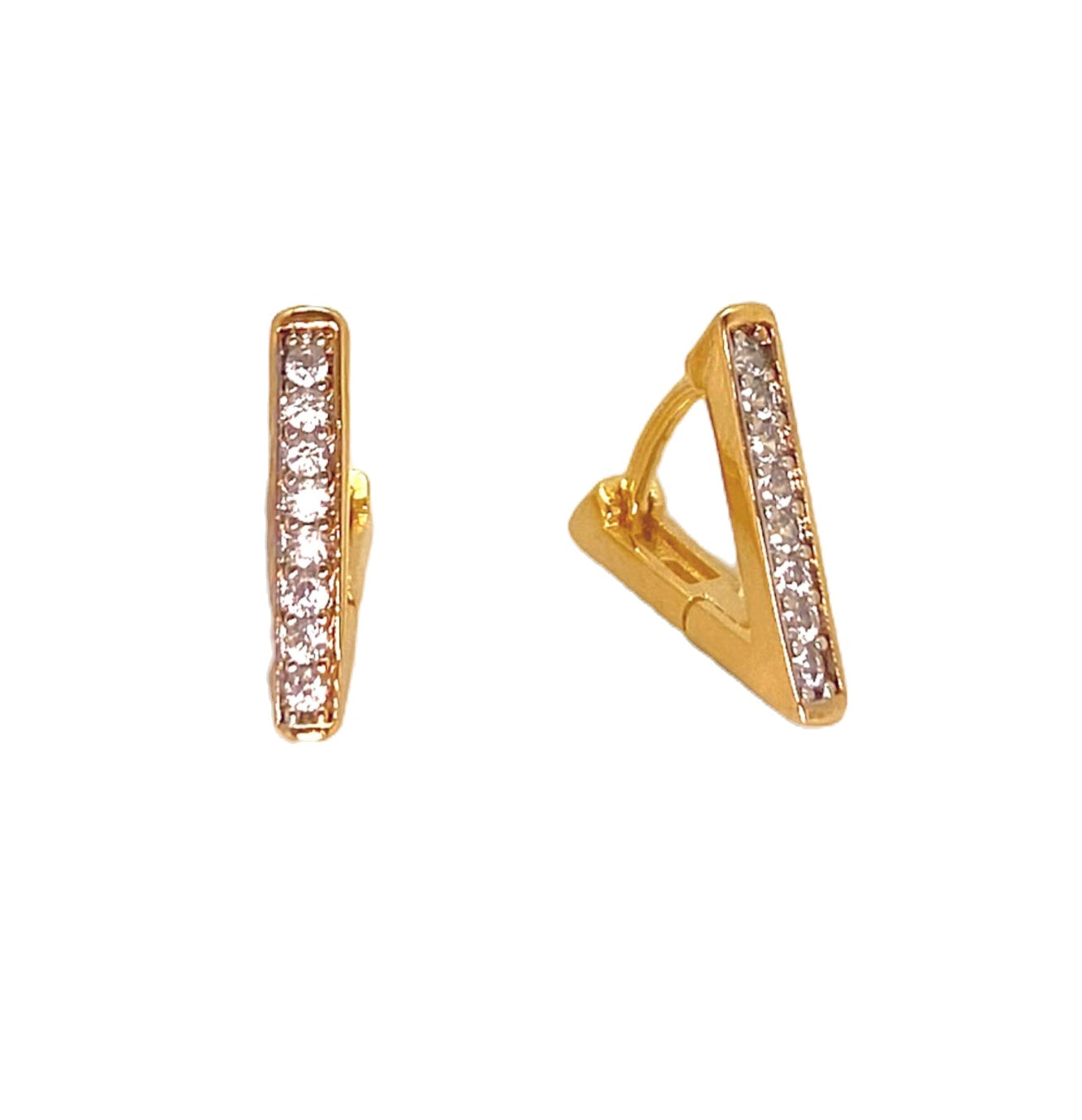 Brinco Click V Banhado em Ouro 18k image 0