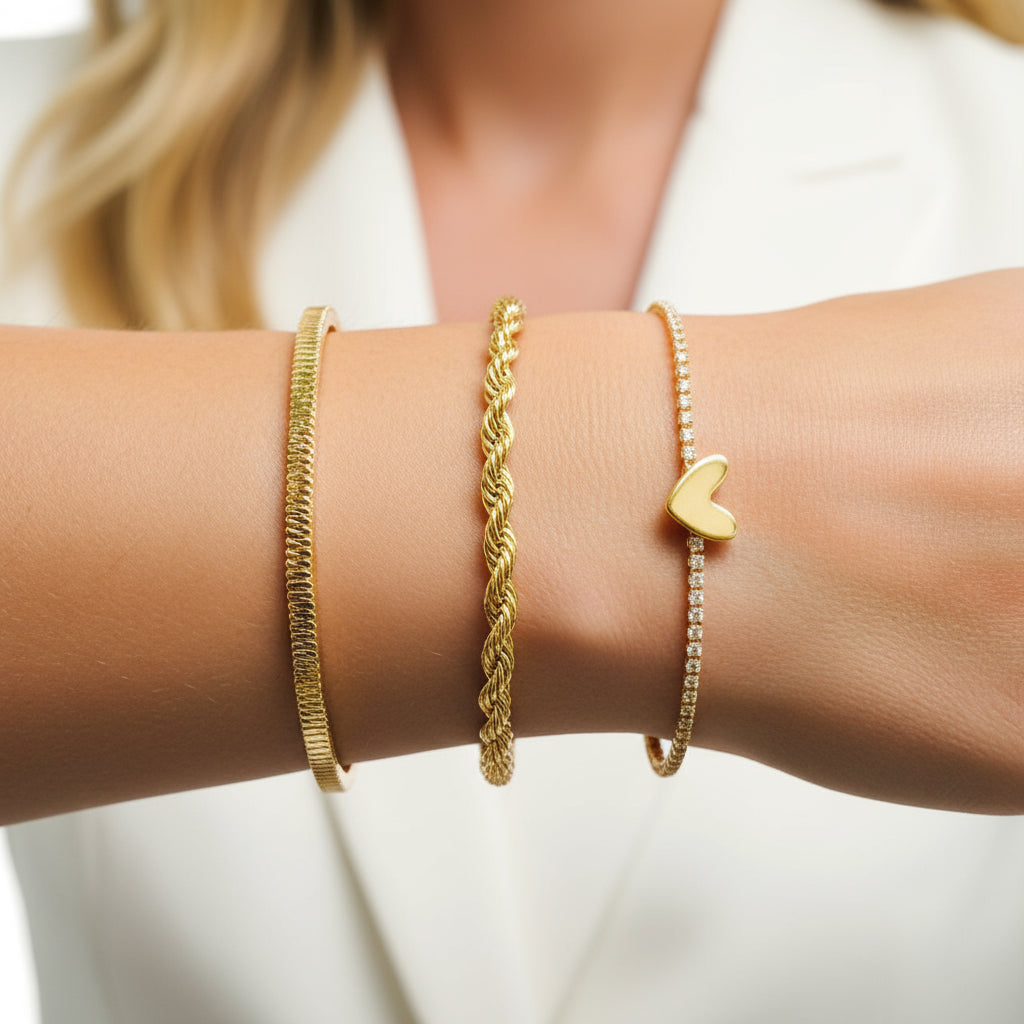 Pulseira Cordão Baiano Grosso Banhada em Ouro 18k. image 1