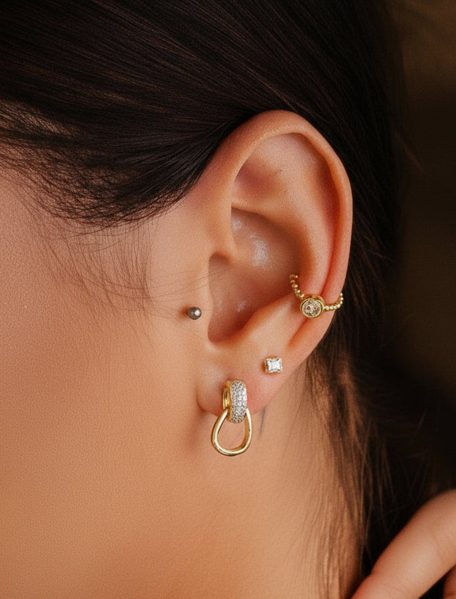 BRINCO PIERCING SOLITARIO