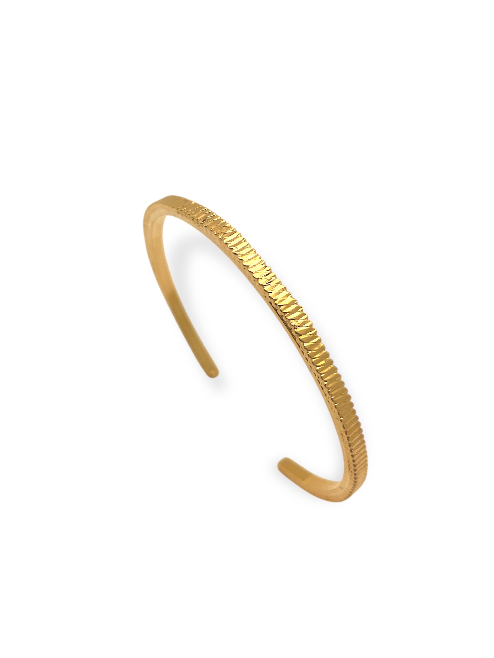 Bracelete Regulável Diamantado Banhado em Ouro 18k image 0