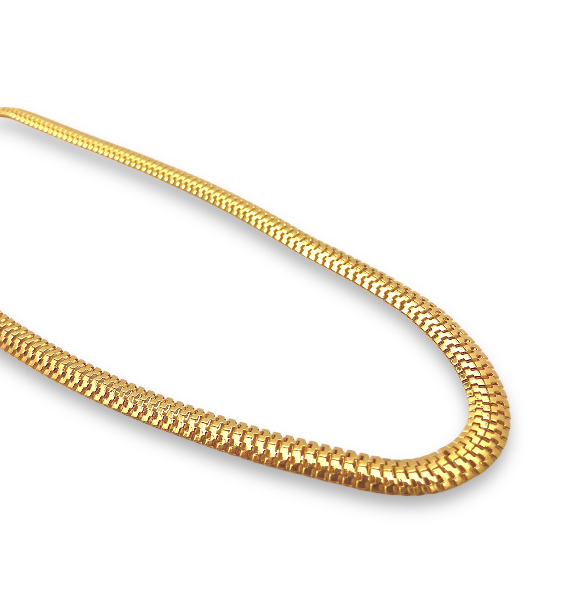 Colar Corrente Malha Italiana Banhada em Ouro 18k image 0