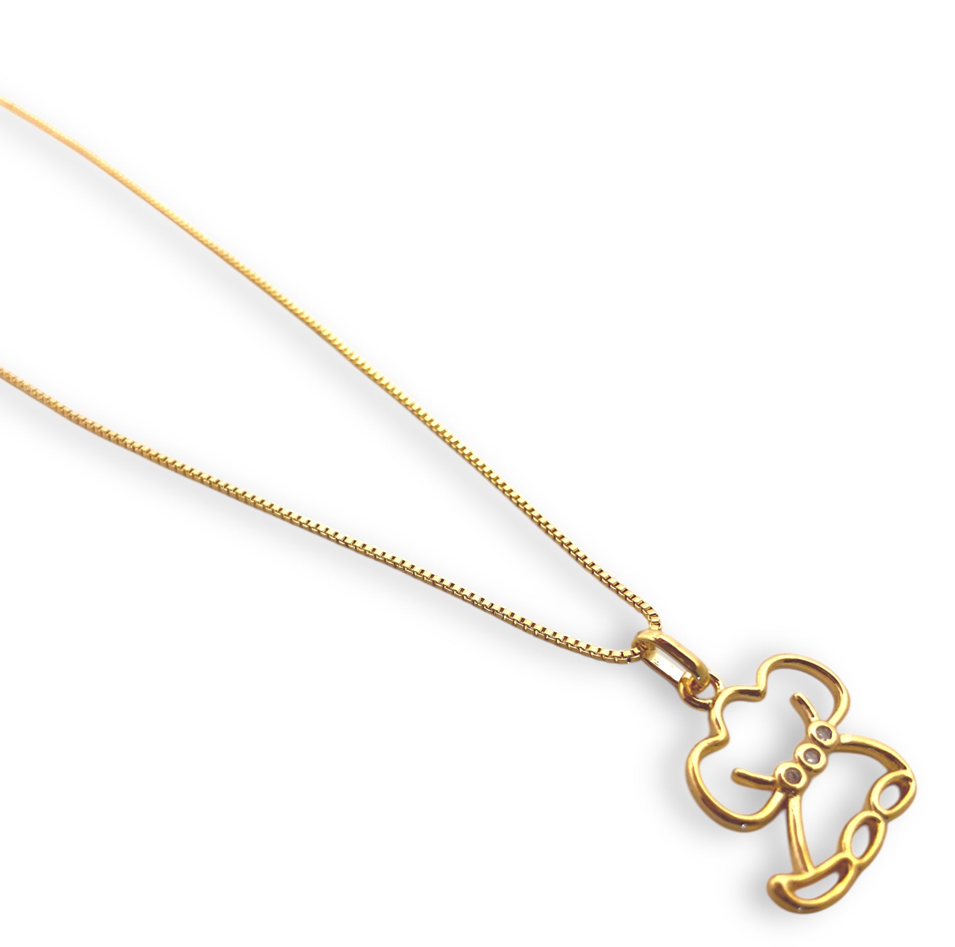 Colar Mãe de Pet Cachorro Banhado em Ouro 18K image 0