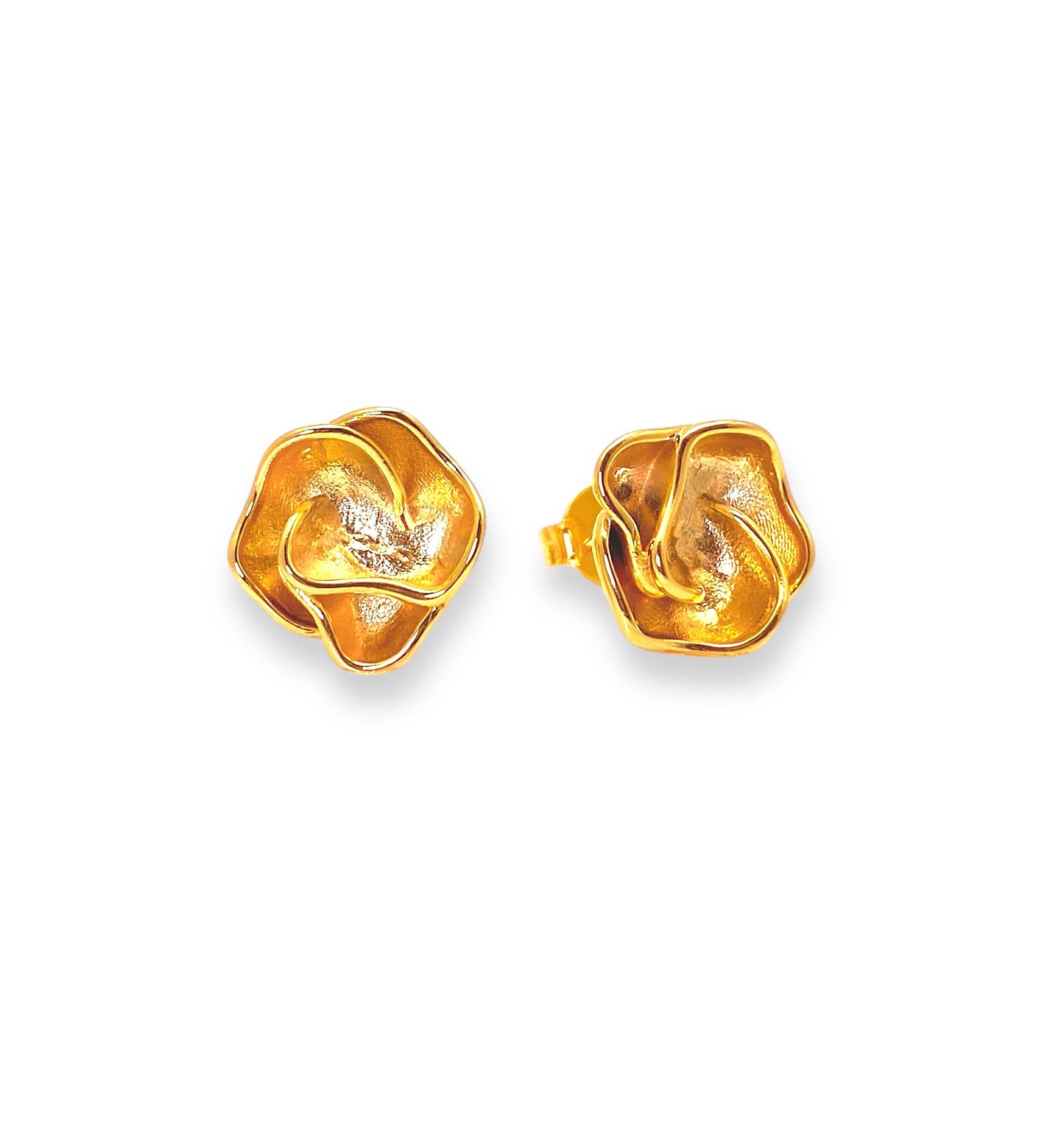 Brinco Flor Banhado em Ouro 18k image 0