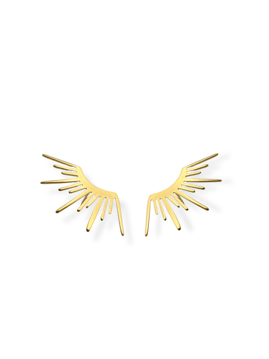 Brinco Ear Cuff Poder Banhado em Ouro 18K
