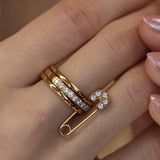 Anel com Detalhe em Paper Clip