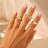 Anel em Zircônia Cristal Elegance