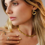 Anel Ajustável Madrepérola Stella