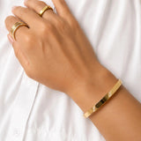 Bracelete com Pedras em Tom Cristal Slim