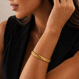 Bracelete Texturizado Ajustável Imperial