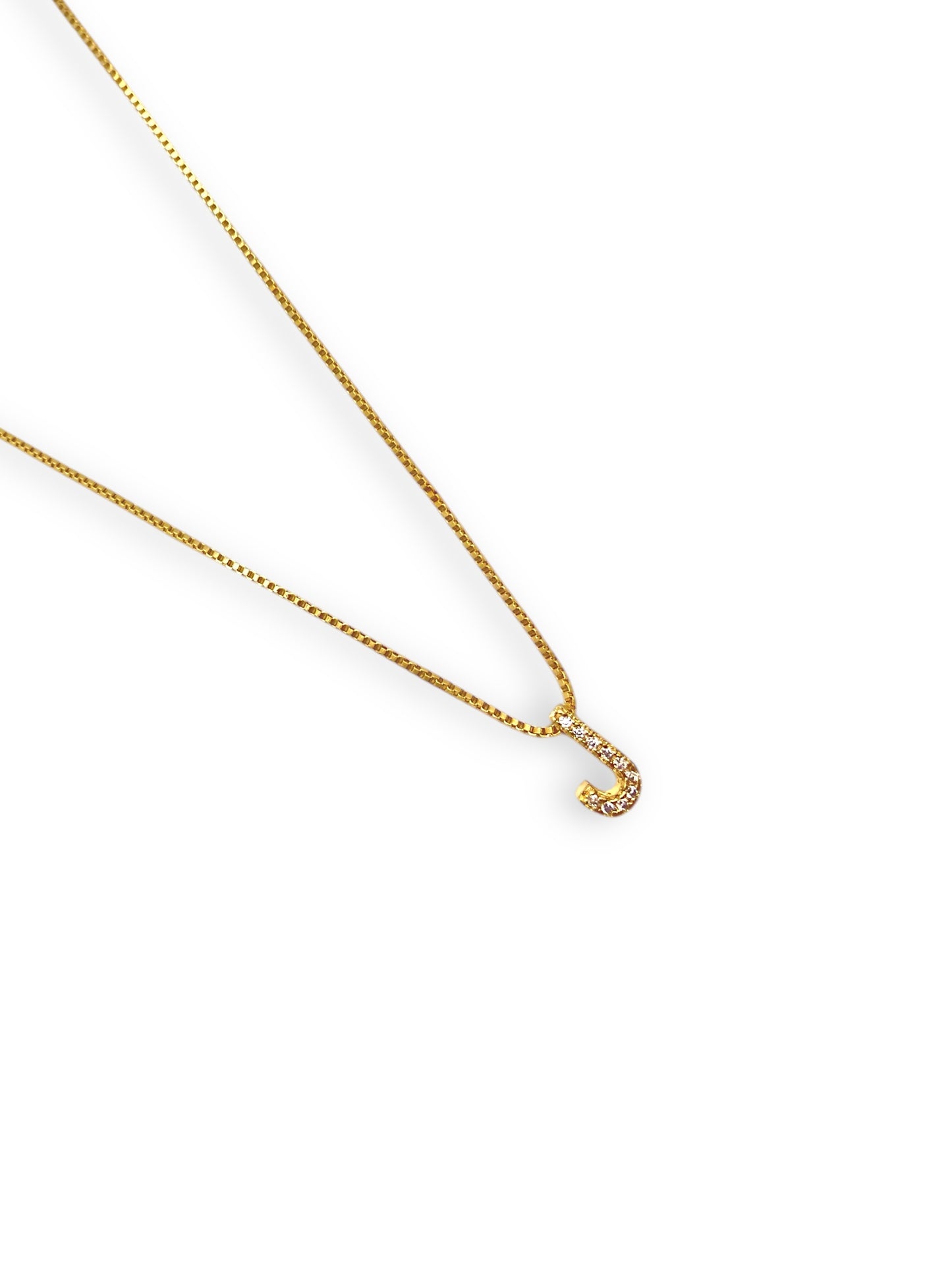 Colar Choker com Inicial, Banhado em Ouro 18K - 40cm + extensor