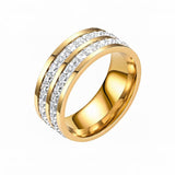 Anel em Zircônia Cristal Elegance