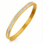 Bracelete com Pedras em Tom Cristal Monaco