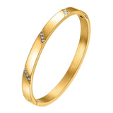 Bracelete com Pedras em Tom Cristal Slim