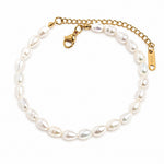 Pulseira Pérolas de Arroz Naturais